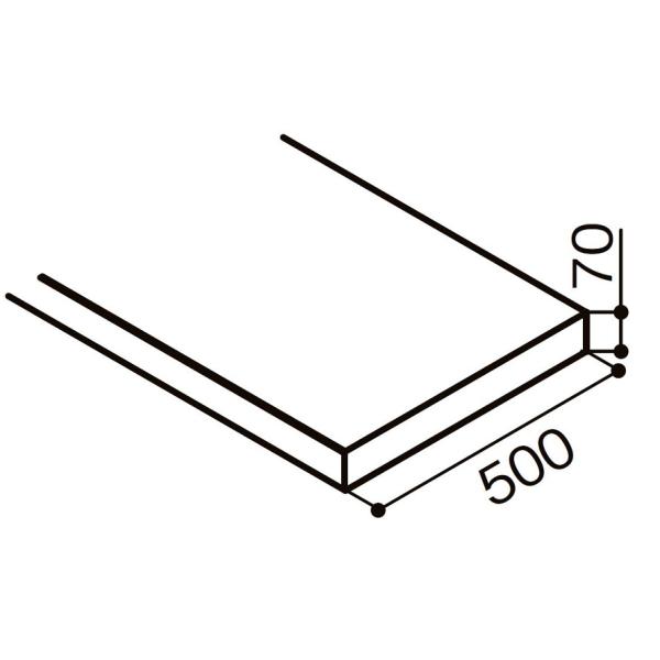 LIXIL（リクシル） カウンター本体セット クリエカラー / 奥行：500mm