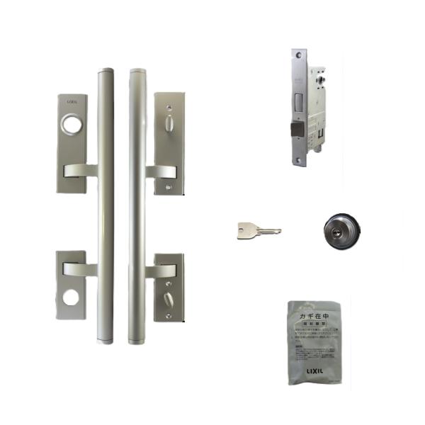 LIXIL 玄関 把手セット 把手セット R / (1 セット) 部品色:シルバー ZPC52ER 交換用 部品