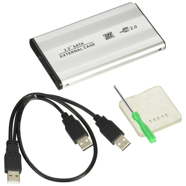 接続形態:外付 / インターフェース:USB2.0 / 対応ドライブ:HDD / 搭載ドライブ:2.5インチSerialATA / 搭載可能数:1