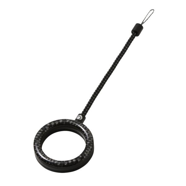 他サイト： Deff ディーフ Finger Ring Strap カーボンタイプ カーボン/ブラックの商品画像