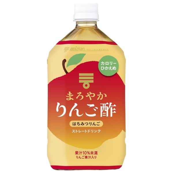 他サイト： ミツカン まろやかりんご酢 はちみつりんご ストレート 1000ml×6本 機能性表示食品の商品画像