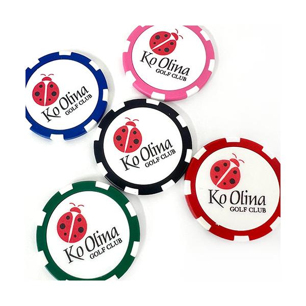 ハワイ コオリナゴルフクラブ ボールマーカー 全５色セット カジノチップ clara-hawaii_hg-104