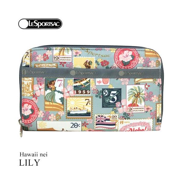 日本販売中 ハワイ 財布 レスポートサック ハワイ限定 Lesportsac ハワイネイ Hawaii S1gag Nei リリー 6506 グレー おしゃれ ネコポス 送料無料 売上高ランキング Jlt Polinema Org