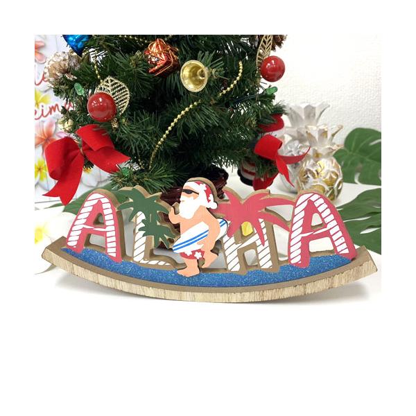 ハワイアンサンタ】 ツリーオーナメント【ハワイ/ハワイアン/サンタ