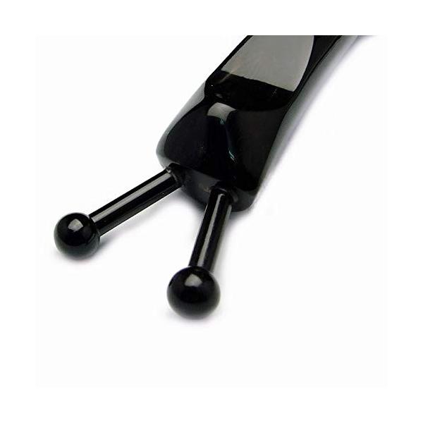 かたつむりかっさ 天然牛角 かっさ棒 かたつむり 顔用 つぼ押し 両用タイプ ポーチとかっさプレートと説明書付き 黒牛 Prettyfunnyballoons Com