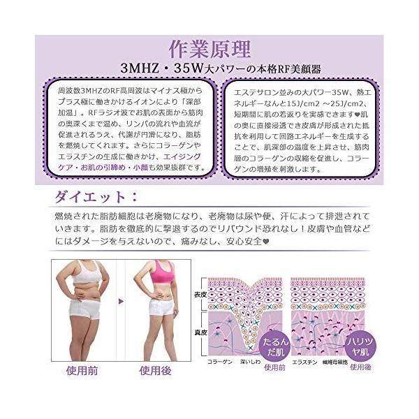 家庭用rfラジオ波美顔器 多機能美顔器 高周波rfラジオ波美顔器 セルライト除去 痩身 ダイエット 引き締め リフトアップ Www Clubdeportivojosevalenciano Com