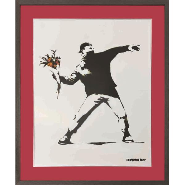 バンクシー 花束を投げる男 Molotov(Limited Edition) 絵画 版画