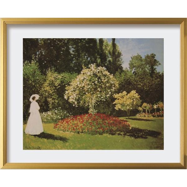 アートパネル クロードモネ Claude Monet Signora in giardno ZFA