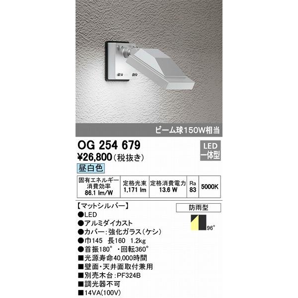 ごるきち ODELIC（オーデリック） 屋外用スポットライト LED（昼白色） OG254679