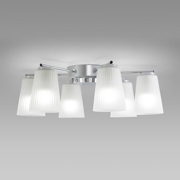 SXZ-LE266709N ホタルクス シャンデリア 6灯 クローム LED（昼