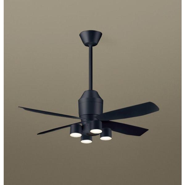 Panasonic（パナソニック） シーリングファン ブラック LED(電球色