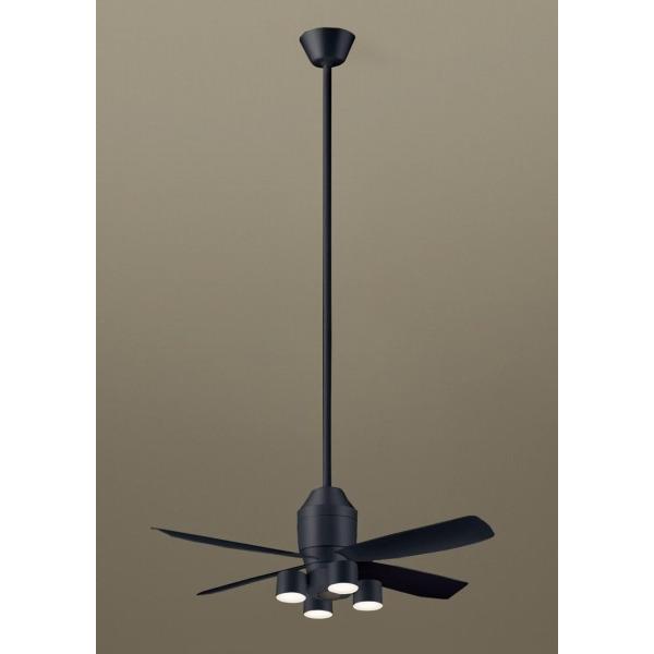 Panasonic パナソニック シーリングファン ブラック LED(電球色