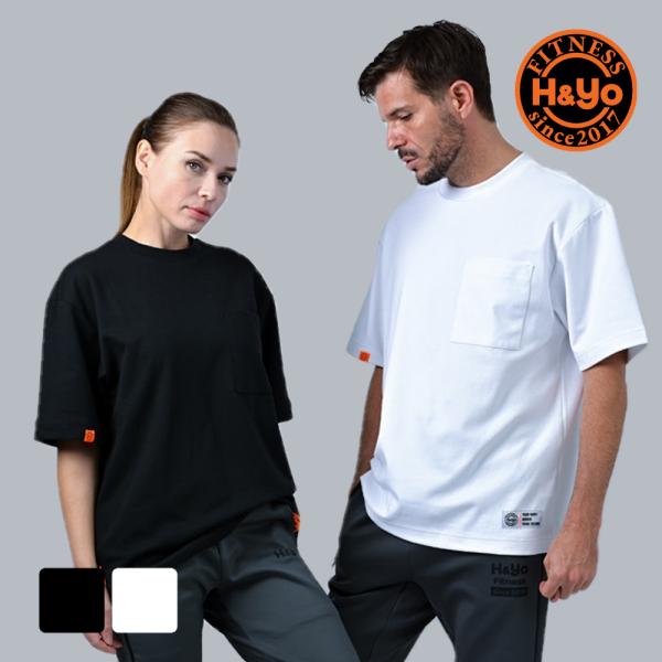 BIGシルエット Tシャツ ゆったりサイズ トレーニングウェア メンズ レディース 半袖 ストレッチ トレーニング  ジム