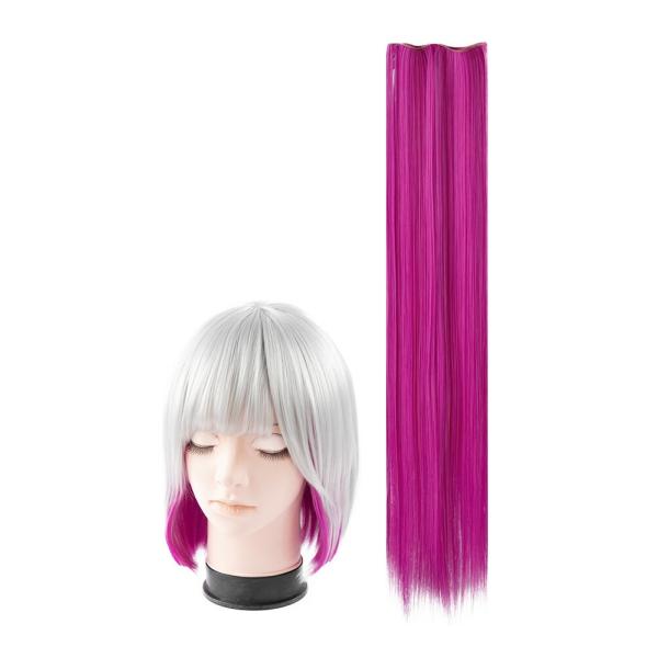 赤髪 ピンク 紫 初心者 男性 撮影 パープル ピンク コスプレ 仮装 ウィッグセット カット 毛束 ウィッグパーツ テーマパーク イベント ハロウィン 学園モノ 自分でセットできる 加工が簡単 ビビット 発色が良い マゼンタ ショッキングピンク