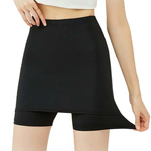 フロントガード付き 透けない スパッツ  黒 フリーサイズ クラッセ CLASSE 露出対策 露出防止 ストレッチ よく伸びる コスプレ 仮装 舞台 ダンス ダンサー 下着