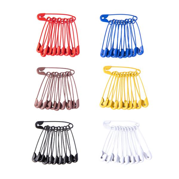 安全ピン カラー 60個 セット スチール  工芸手作り 編み物ツール コスプレ 衣装 文具 裁縫道具