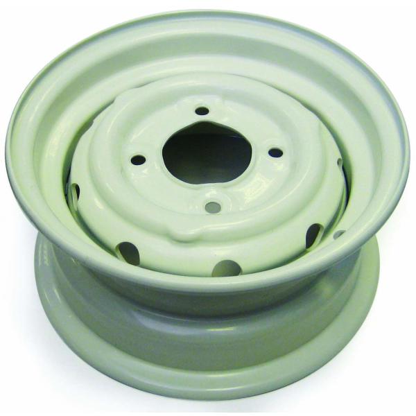 ローバーミニ スチールホイール ホワイト 4.5J-10インチ ET35 ４本セット SPE 21A1286WHITE キャップ付き kenz
