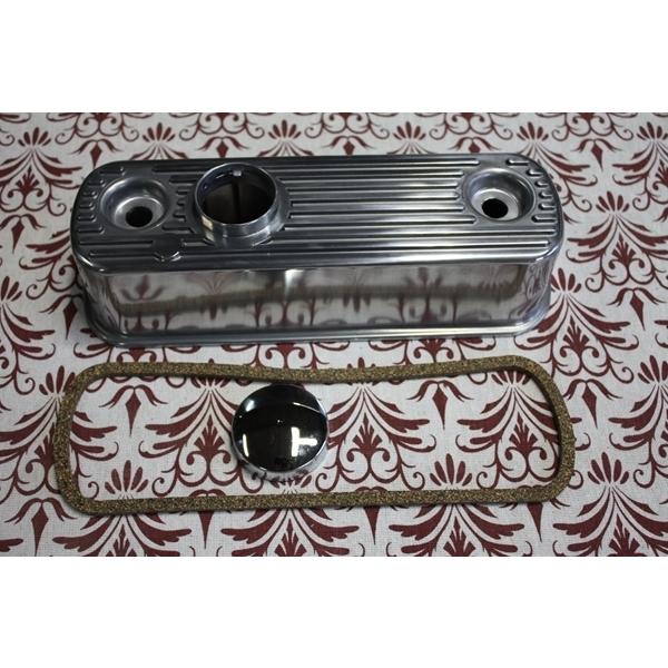 ローバーミニ　ロッカーカバー　キャップ付き ローバーミニ アルミロッカーカバー キャップ付き FP26 新品