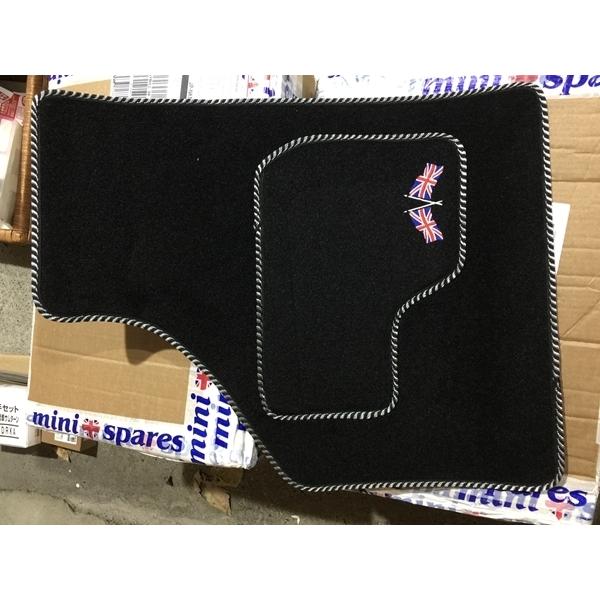 ローバーミニ フロアマット ロゴ有 縁白 アソート kenz