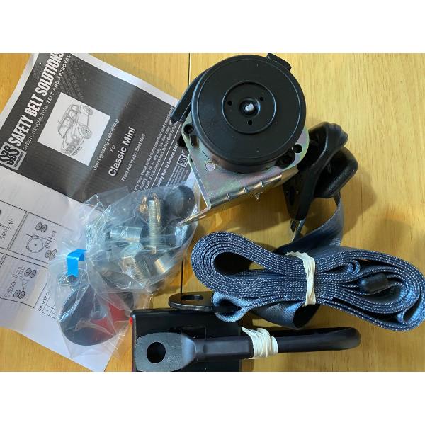 ローバーミニ スペアーズ社フロント3点式シートベルト グレー