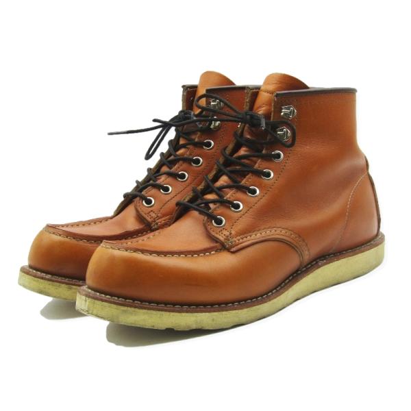 REDWING レッドウイング 9875 犬タグ7.5EE RED WING SHOES REDWING レッドウィング US7.5E 25.5cm モックトゥ