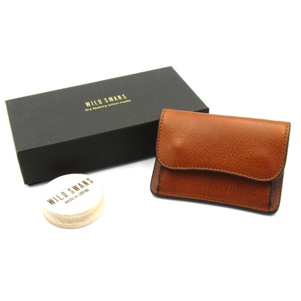 [美品]WILDSWANS小銭入れブラウン本革パーム 美品]WILDSWANS小銭入れブラウン本革パーム 美品]WILDSWANS小銭