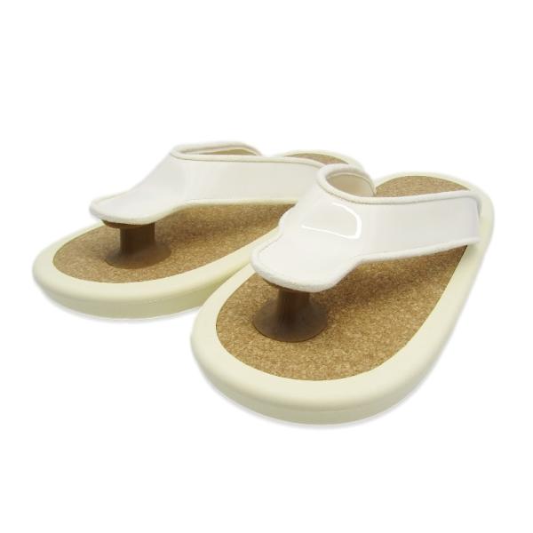 【希少・美品】 ojojo ホワイト コルク サンダル Mサイズ 雪駄 classic_18000708