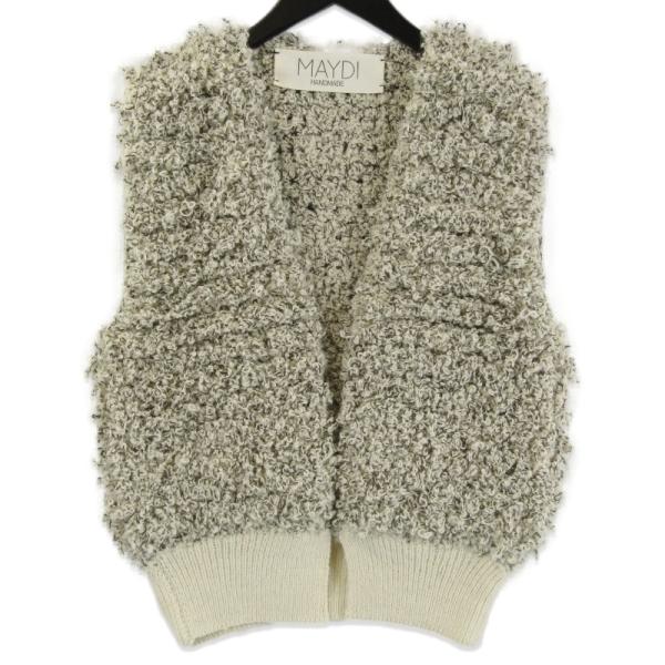 美品 MAYDI マイディ ニット ベスト 27-12-55-12011 ラマ ウール