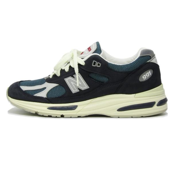 美品 New Balance ニューバランス 28.5cm U991VN2 Made in U.K. ヌバック メッシュ イングランド製 ネイビー 18001717