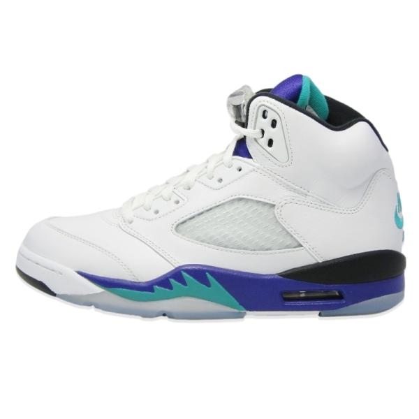 未使用 NIKE ナイキ 27cm AIR JORDAN 5 RETRO OG HQ7978-100 2024年製 エアジョーダン5 レトロ オリジナル グレープ ホワイト 18002009
