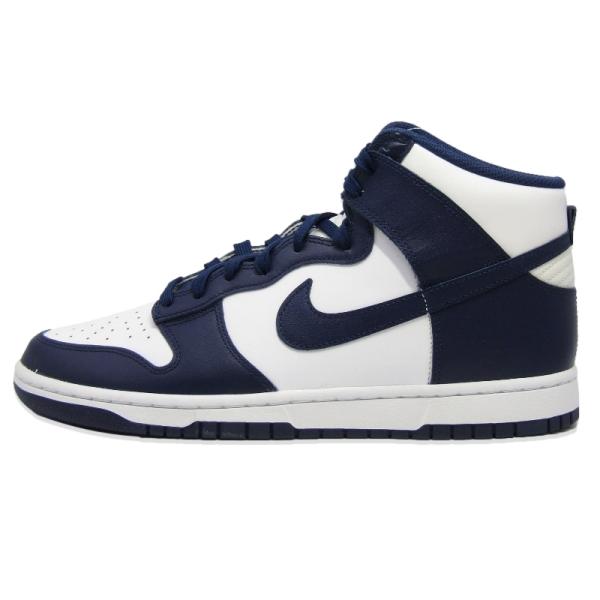 未使用 NIKE ナイキ 29cm DUNK HI RETRO DD1399-104 2021年製 ダンク ハイカット レトロ WHITE/MIDNIGHT NAVY 18002084