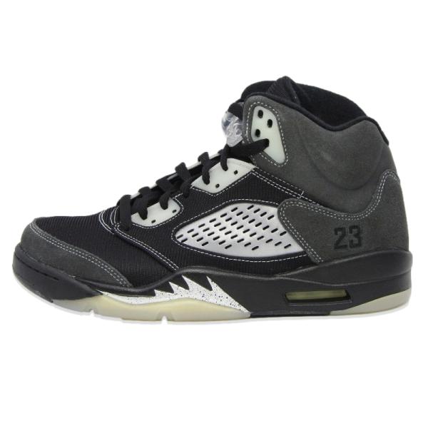 美品 NIKE ナイキ 28cm AIR JORDAN 5 RETRO DB0731-001 エアジョーダン 5 レトロ アンスラサイト 2020年製 ブラック 黒 18002146