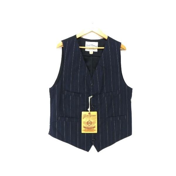 ザリアルマッコイズ　ストライプウールベスト ザリアルマッコイズストライプウールベスト