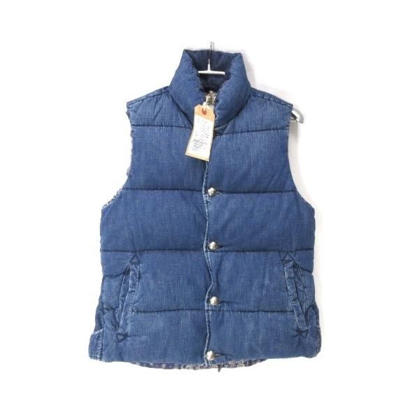【REMI RELIEF レミレリーフ】インディゴデニム ダウンベスト Mサイズ BEAMS PLUS（ビームス プラス）【別注】REMI RELIEF / Denim