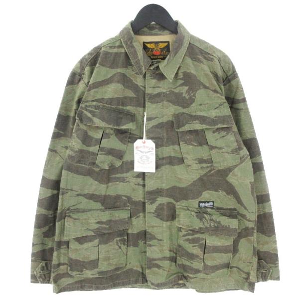 CALEE / ミリタリージャケット/L/コットン/KHK/カモフラ/CL-19AW013 classic_20012369