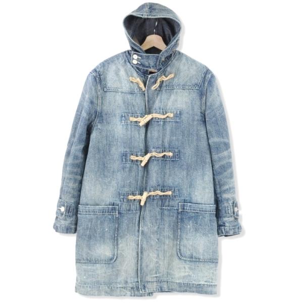 ポロラルフローレン ダッフルコート 希少 デニム ヴィンテージ加工 S M