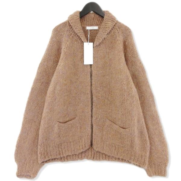 美品 Jieda ニット ブルゾン 2 モヘア ウール アウター カウチン 未使用 Jieda ジエダ モヘア カウチンニット 22AW Jie-22W-KN03