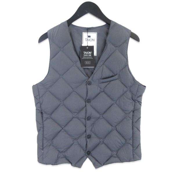 未使用 TAION タイオン ダウンベスト 0-0621-6-54-001 CITY LINE SNAP