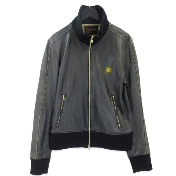 ドレストリップ　ディアスキン　レザートラックジャケット　drestrip Drestrip ドレストリップ トラックジャケット シープスキン