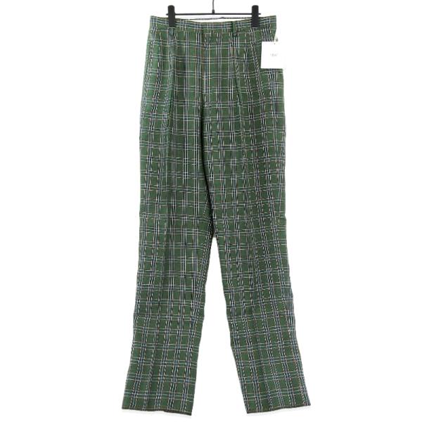 NEAT LINEN H CHECK WIDE TYPE1 リネン　46 未使用 NEAT ニート Linen H Check Srousers 24-01HCSR