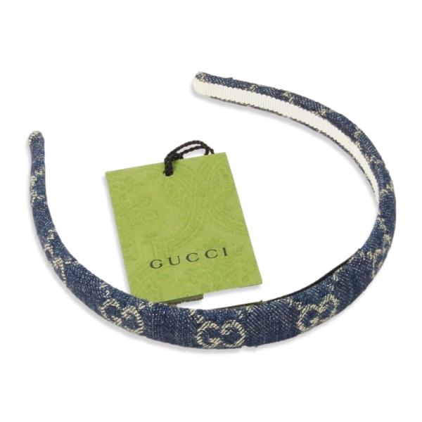 グッチ エコウォッシュドデニム カチューシャ ヘアバンド GGロゴ 652835 GUCCI グッチ カチューシャ 652835 3HAAH エコ ウォッシュド