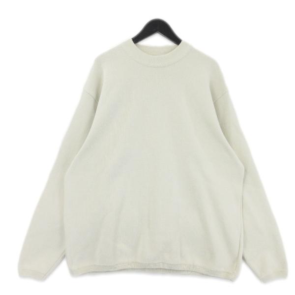 【美品】steven alan ルーズフィット ヘンリーネック ニットT カーキ スティーブンアラン ヘンリーネックニット ルーズフィット XL