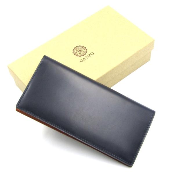 GANZO ガンゾ 長財布 シンブライドル ファスナー小銭入れ付き THIN