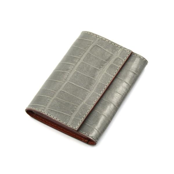 Felisi 美品 フェリージ 名刺入れ 450/SA カードケース クロコ型