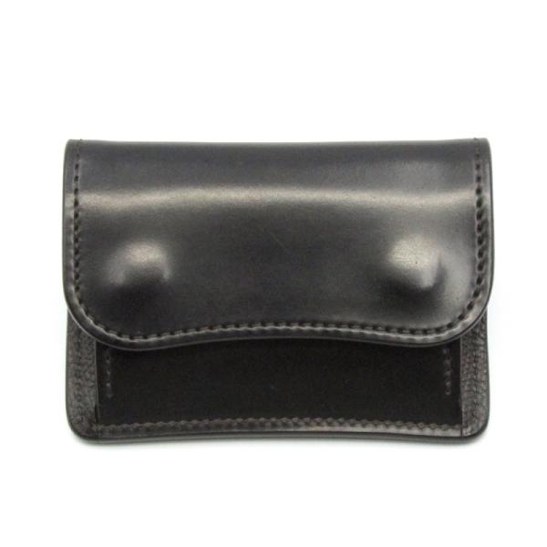 【未使用別注】WILDSWANS WAVE コードバン×サドルブラックナチュラル 大型長財布《ウェイブ》シェルコードバン｜WILDSWANS(ワイルド