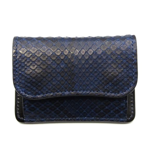 WILDSWANS 美品 ワイルドスワンズ 小銭入れ 藍染 パイソン WILDSWANS 美品 ワイルドスワンズ 小銭入れ 藍染 パイソン