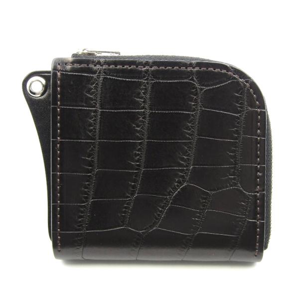 WILDSWANS 美品 ワイルドスワンズ ミニ財布 クロコ ALARD