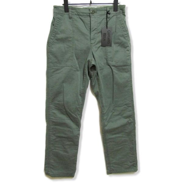 未使用 CAPTAINS HELM キャプテンズヘルム カーゴパンツ CH19-AW-P08 STRETCH WINTER PANTS 無地 オリーブ  M タグ付き メンズ 中古 27004037