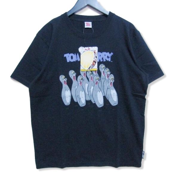新品未使用　エイプ 半袖Tシャツ トムとジェリー　ブラック tシャツ 「TOM ＆ JERRY/トムとジェリー」QUICK DRY/吸水速乾