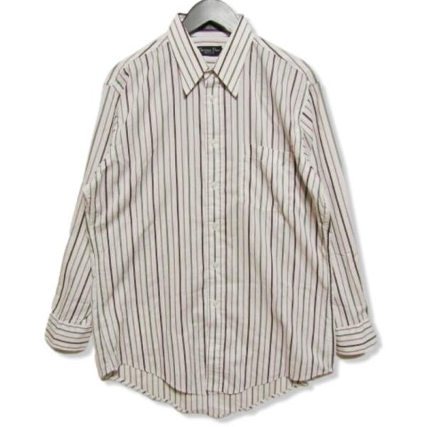 Dior クリスチャンディオール / ハンドステッチ コットンシャツ 白 38 Christian Dior - 美品 クリスチャンディオール Christian Dior